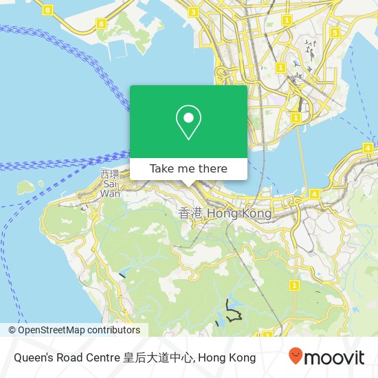 Queen's Road Centre 皇后大道中心地圖