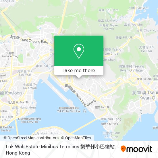 Lok Wah Estate Minibus Terminus 樂華邨小巴總站 map
