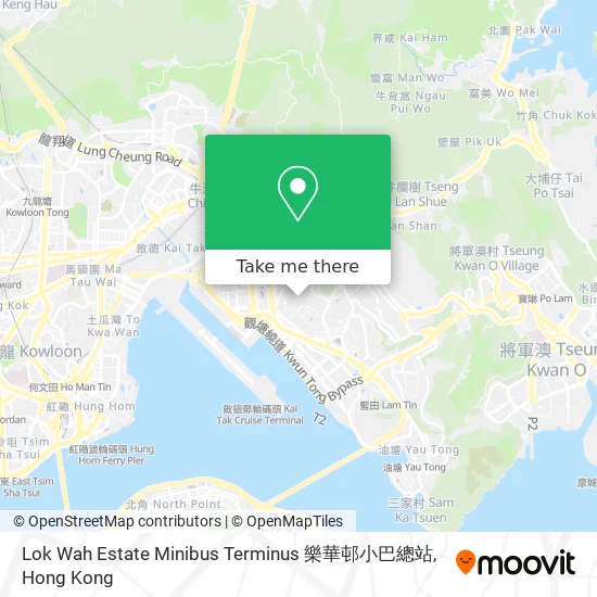 Lok Wah Estate Minibus Terminus 樂華邨小巴總站 map