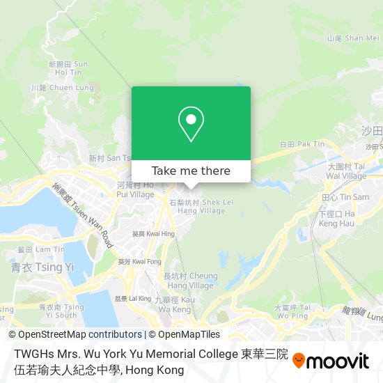 TWGHs Mrs. Wu York Yu Memorial College 東華三院伍若瑜夫人紀念中學 map