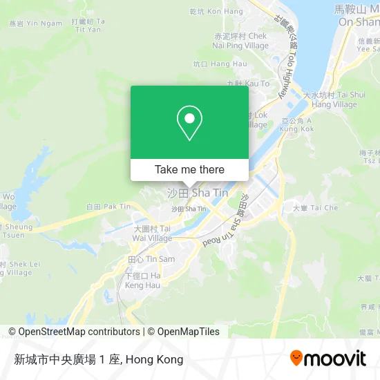 新城市中央廣場 1 座地圖