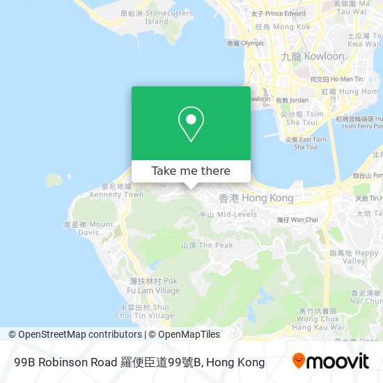 99B Robinson Road 羅便臣道99號B map