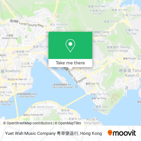 Yuet Wah Music Company 粵華樂器行 map