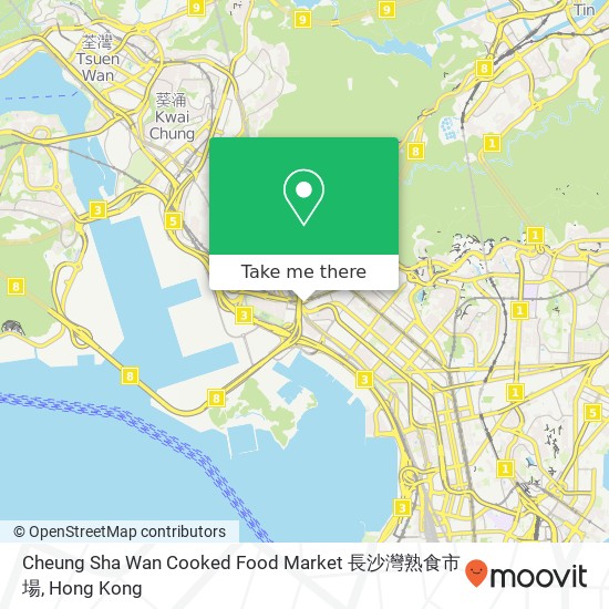 Cheung Sha Wan Cooked Food Market 長沙灣熟食市場 map