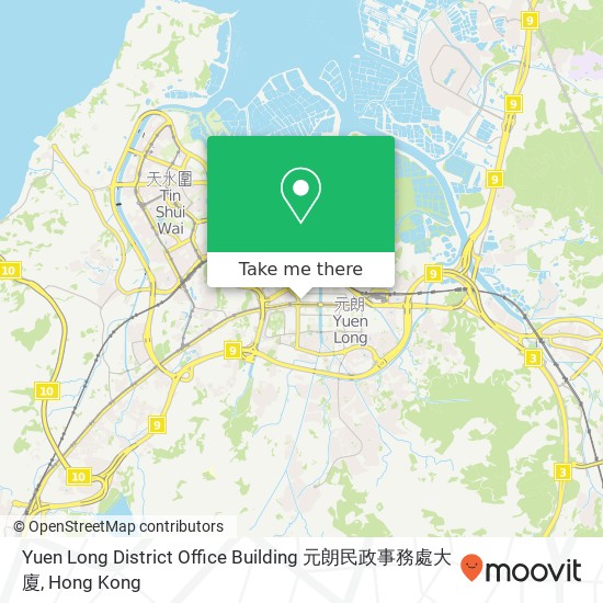 Yuen Long District Office Building 元朗民政事務處大廈 map