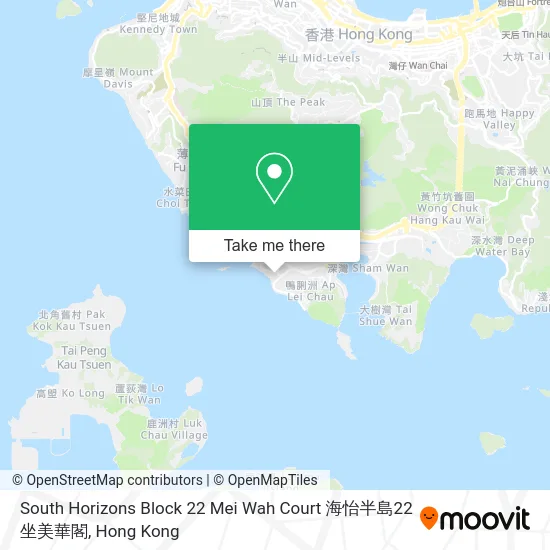 South Horizons Block 22 Mei Wah Court 海怡半島22坐美華閣 map