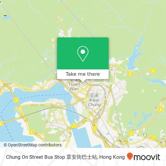 Chung On Street Bus Stop 眾安街巴士站 map