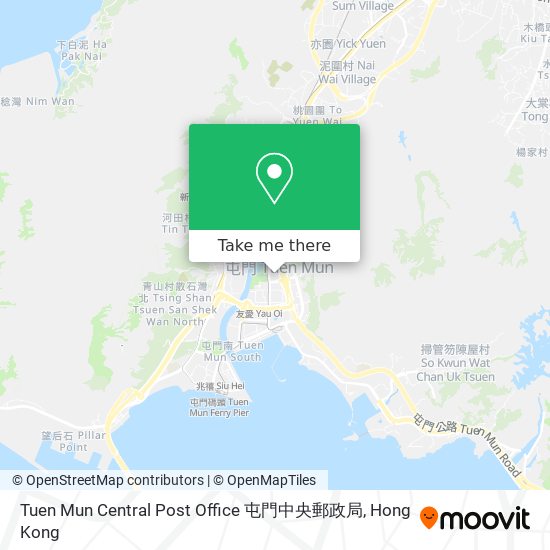 Tuen Mun Central Post Office 屯門中央郵政局 map