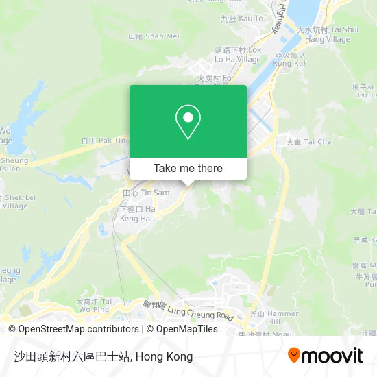 沙田頭新村六區巴士站 map