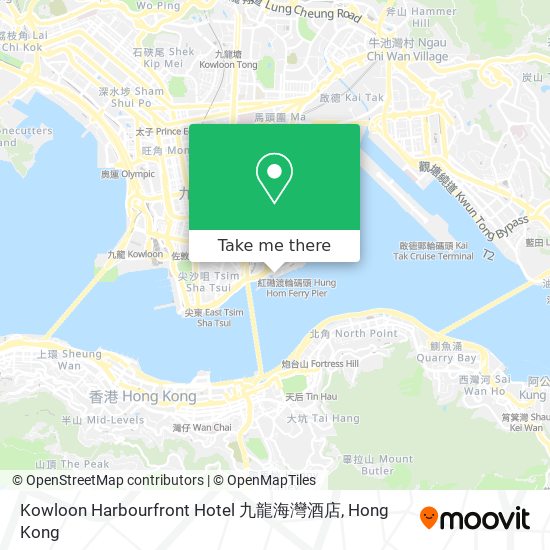 Kowloon Harbourfront Hotel 九龍海灣酒店 map