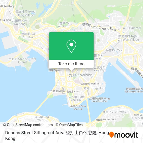 Dundas Street Sitting-out Area 登打士街休憩處地圖