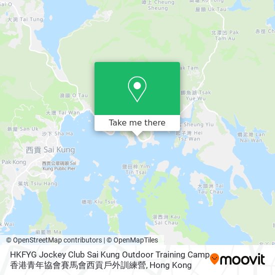 HKFYG Jockey Club Sai Kung Outdoor Training Camp 香港青年協會賽馬會西貢戶外訓練營 map