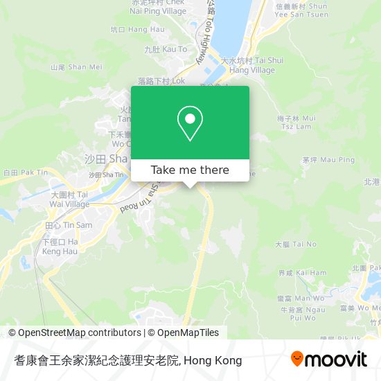 耆康會王余家潔紀念護理安老院 map