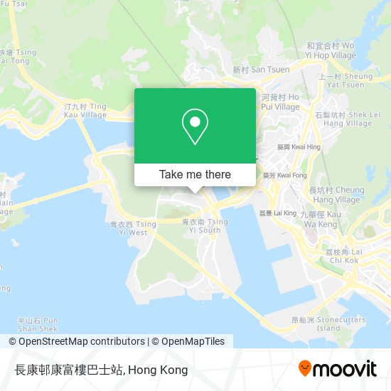 長康邨康富樓巴士站 map