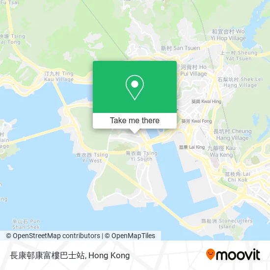 長康邨康富樓巴士站地圖