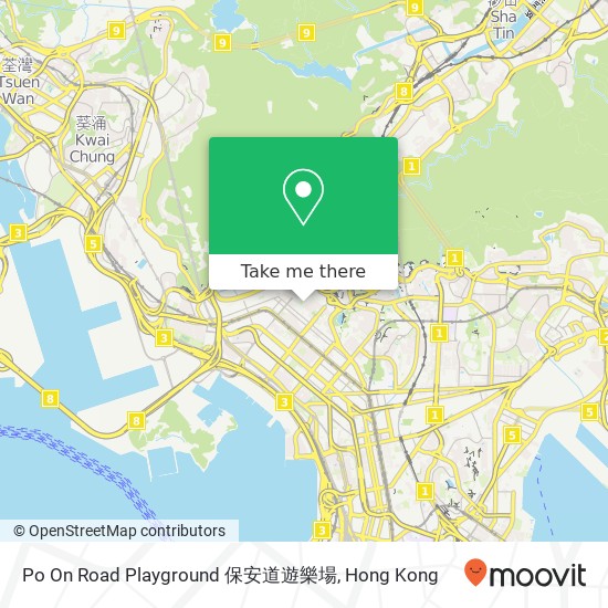 Po On Road Playground 保安道遊樂場地圖