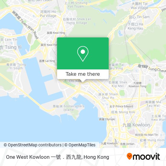 One West Kowloon 一號．西九龍 map