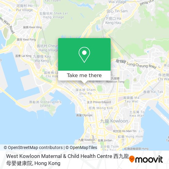 West Kowloon Maternal & Child Health Centre 西九龍母嬰健康院地圖