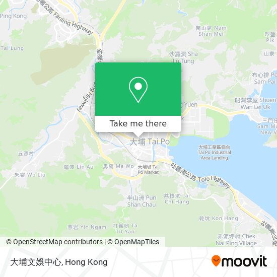 大埔文娛中心 map