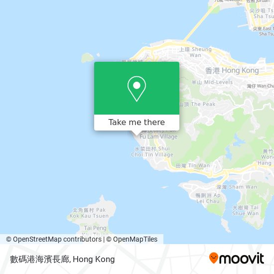 數碼港海濱長廊 map