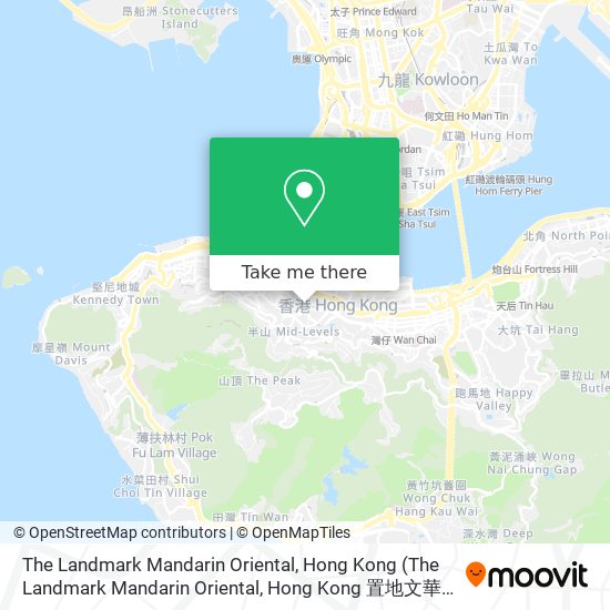 The Landmark Mandarin Oriental, Hong Kong map
