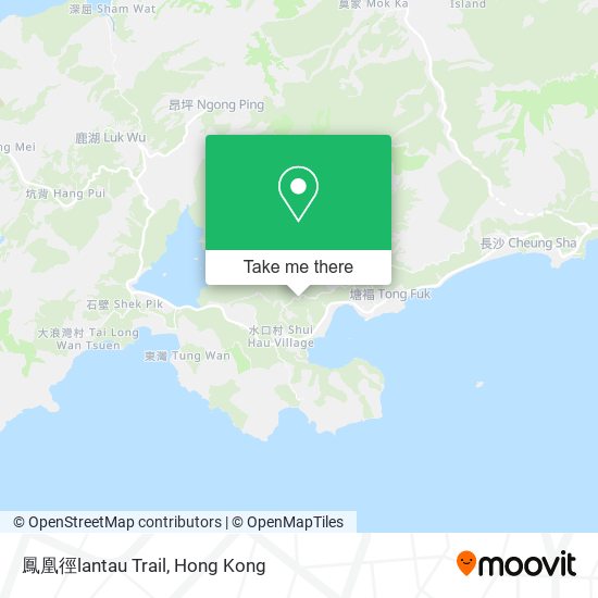 鳳凰徑lantau Trail map