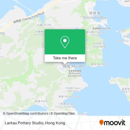 Lantau Pottery Studio map