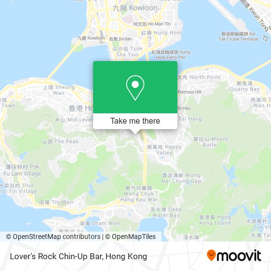 Lover's Rock Chin-Up Bar map