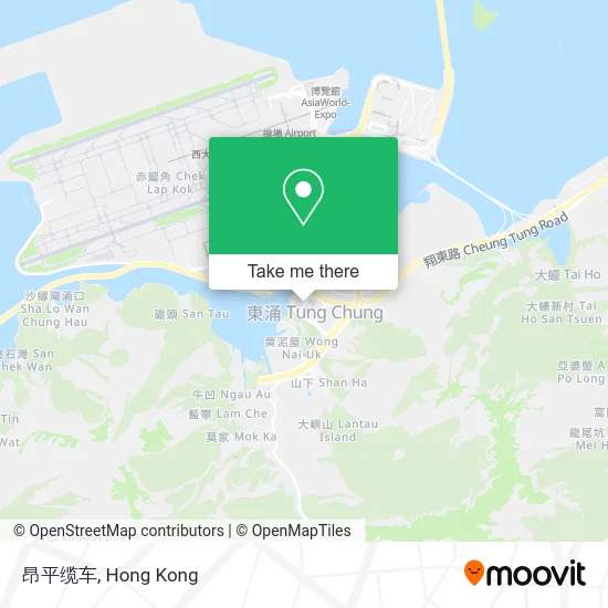 昂平缆车 map