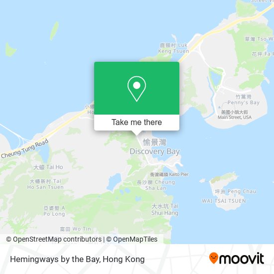 Hemingways by the Bay map