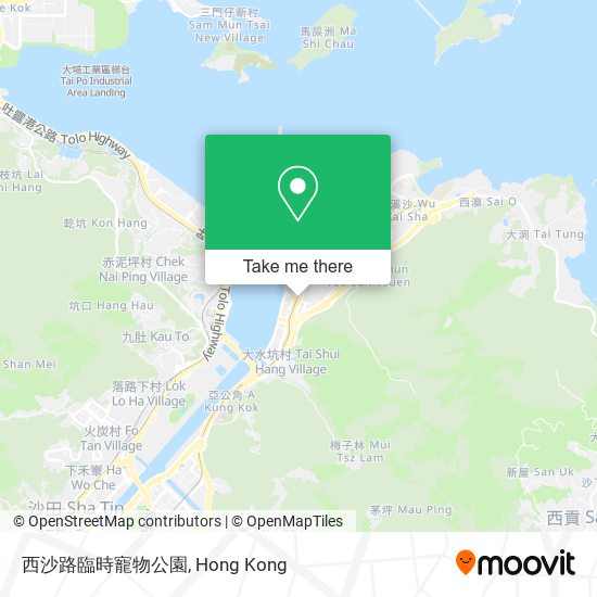 西沙路臨時寵物公園地圖