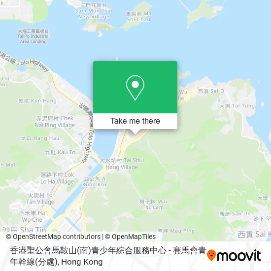 香港聖公會馬鞍山(南)青少年綜合服務中心 - 賽馬會青年幹線(分處)地圖