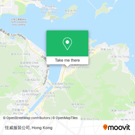 恆威服裝公司地圖