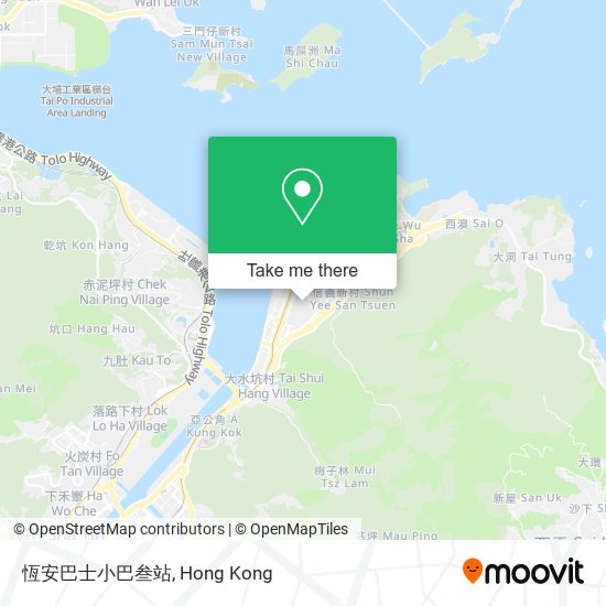 恆安巴士小巴叁站地圖