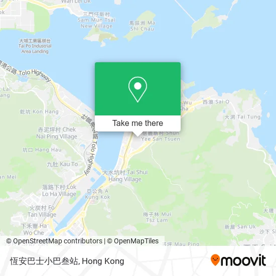 恆安巴士小巴叁站 map