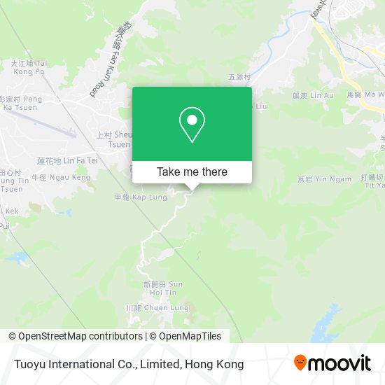 Tuoyu International Co., Limited map