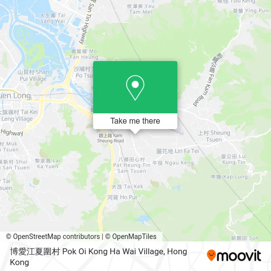 博愛江夏圍村 Pok Oi Kong Ha Wai Village map