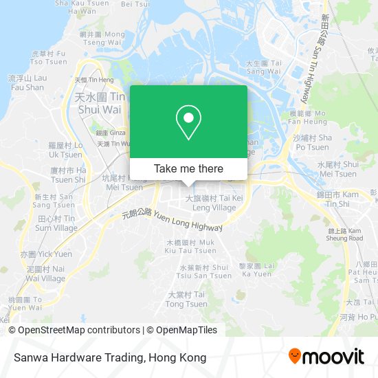 Sanwa Hardware Trading map