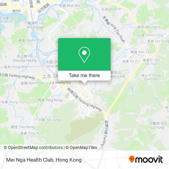 Mei Nga Health Clab map