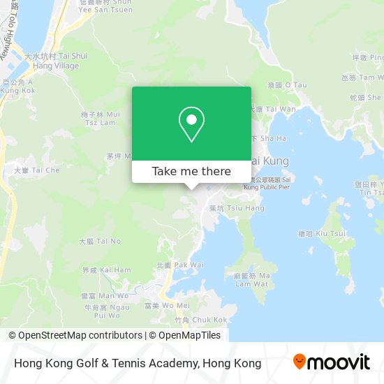 Hong Kong Golf & Tennis Academy map