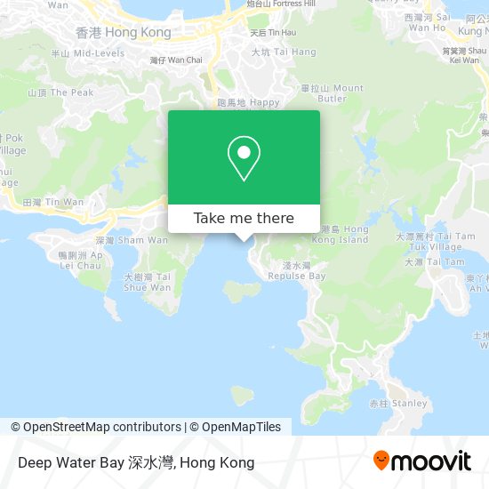 Deep Water Bay 深水灣 map