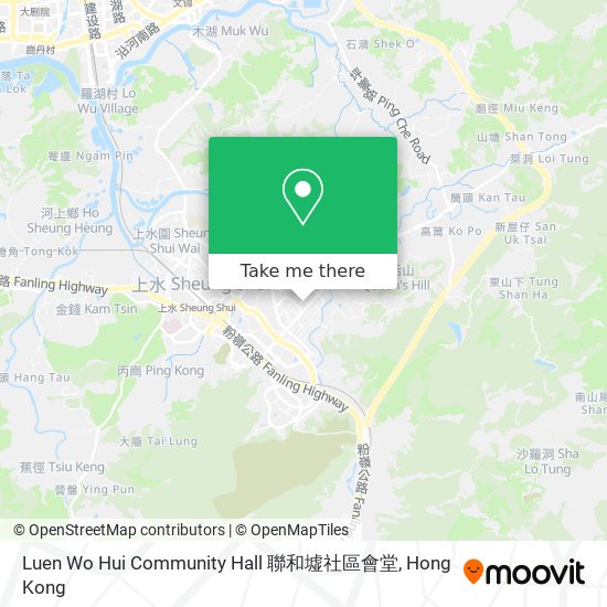 Luen Wo Hui Community Hall 聯和墟社區會堂 map