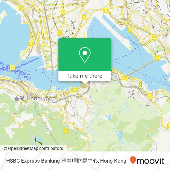 HSBC Express Banking 滙豐理財易中心地圖