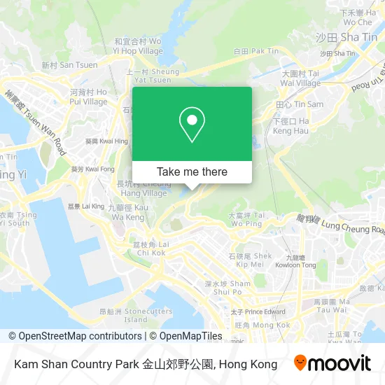 Kam Shan Country Park 金山郊野公園 map