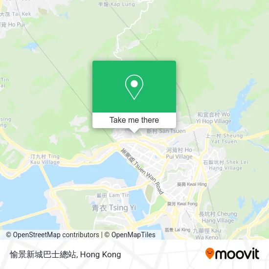 愉景新城巴士總站地圖