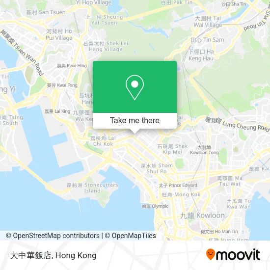 大中華飯店地圖