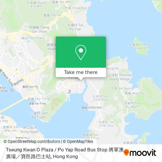 Tseung Kwan O Plaza / Po Yap Road Bus Stop 將軍澳廣場／寶邑路巴士站地圖