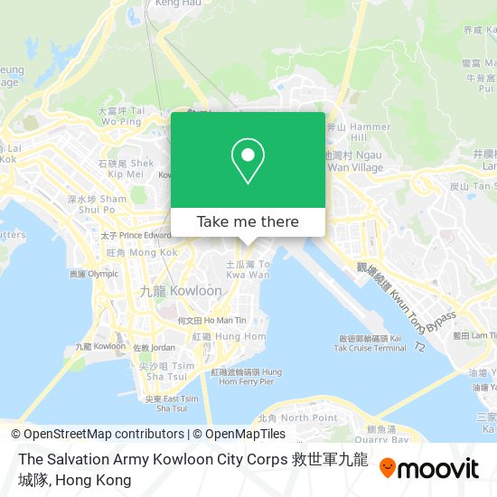 The Salvation Army Kowloon City Corps 救世軍九龍城隊地圖