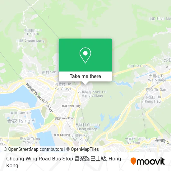 Cheung Wing Road Bus Stop 昌榮路巴士站 map