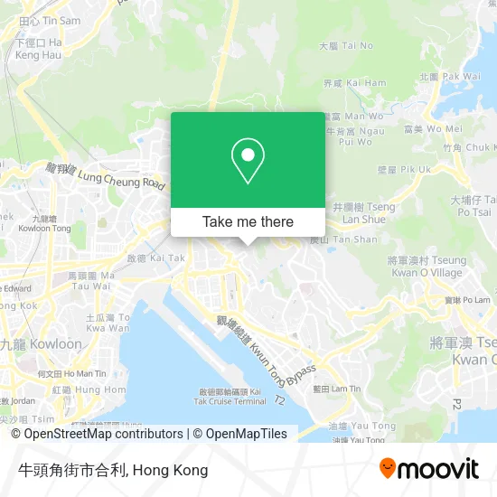 牛頭角街市合利地圖